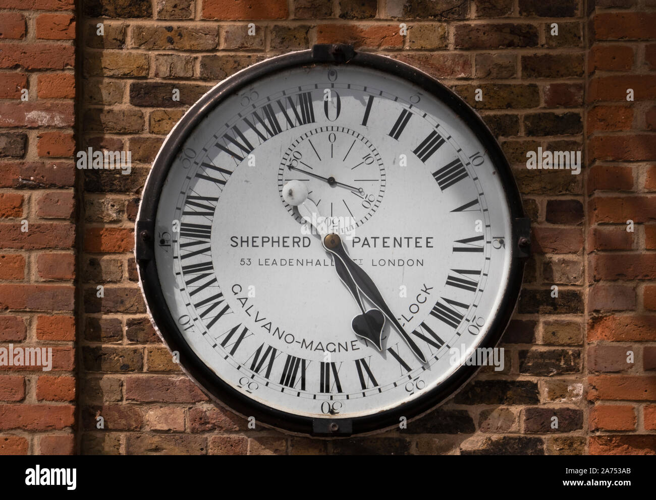 The Shepherd Gate 24 hour Clock, Royal Observatory Greenwich London UK Stock Photo