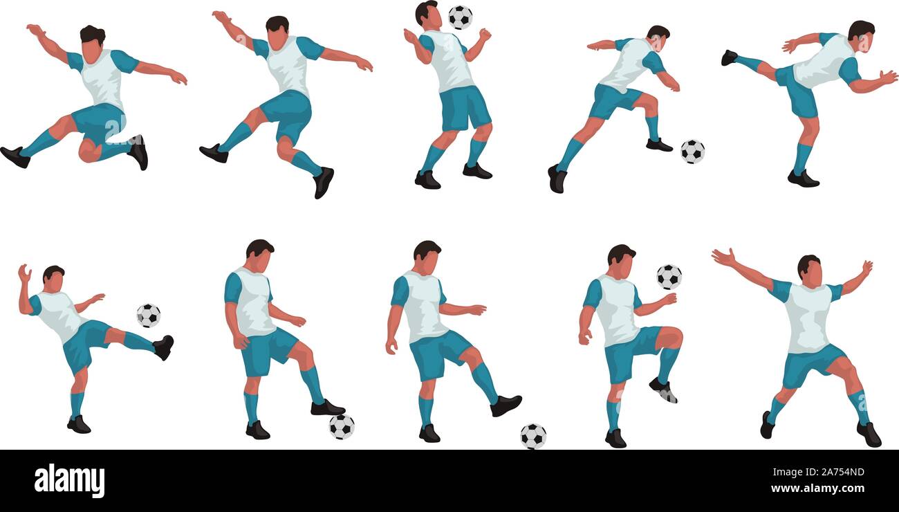 soccer player set Stock Vector Image & Art - Alamy
