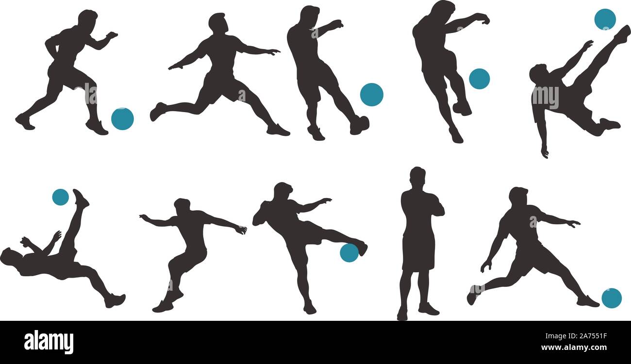 Soccer player back flip Stock Vector Images - Alamy