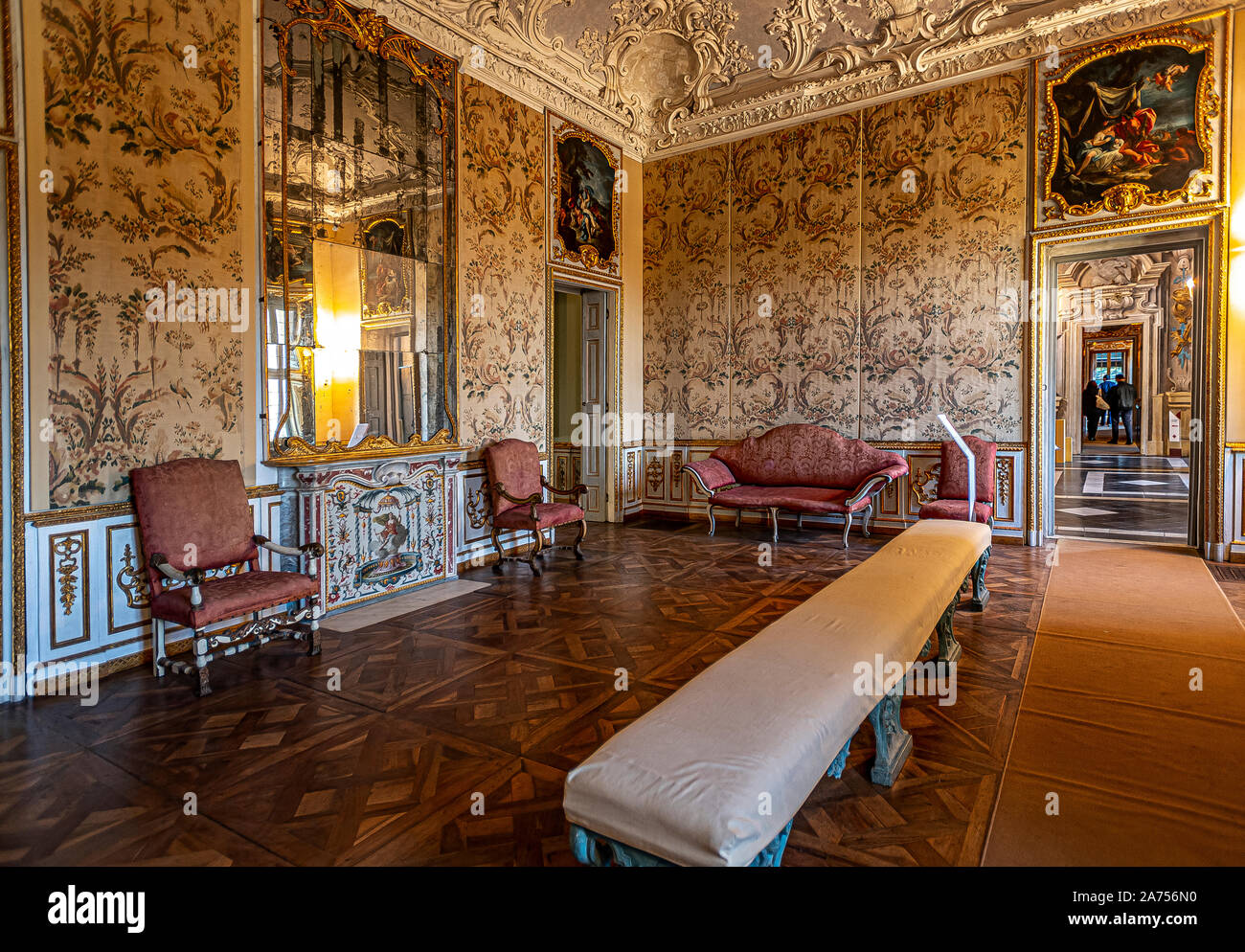 Italy Piedmont Turin Villa della Regina Royal apartments, West