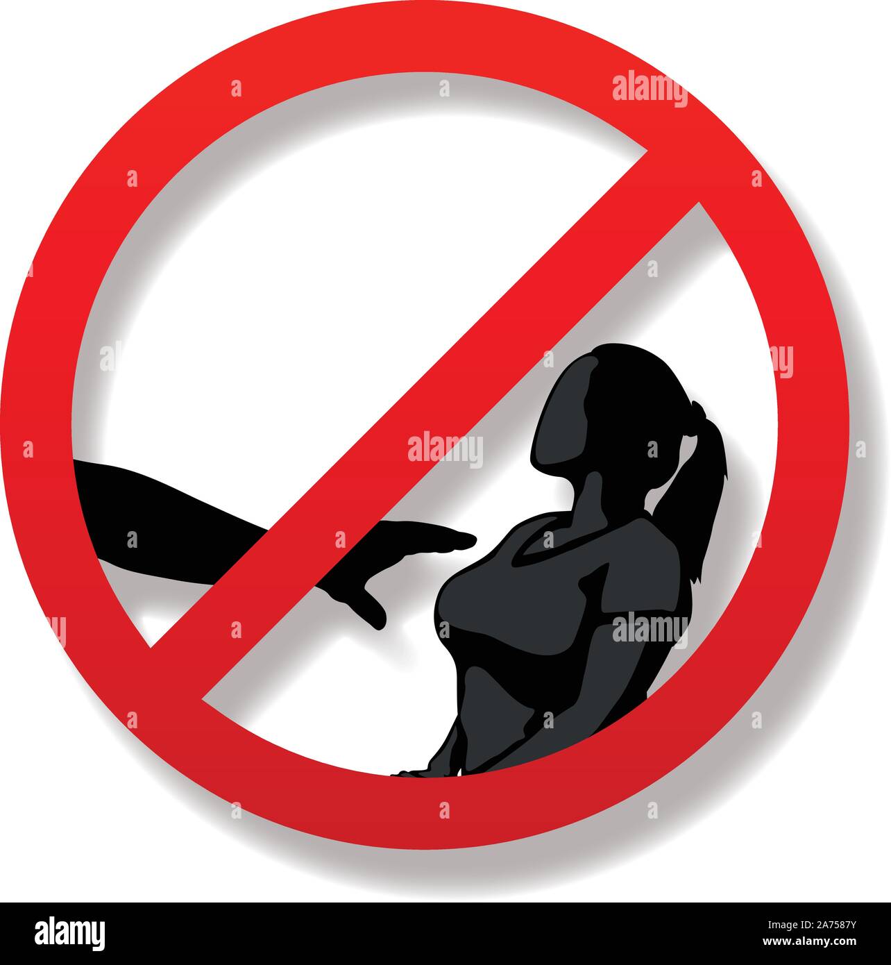 picture of forbid Stock Vector