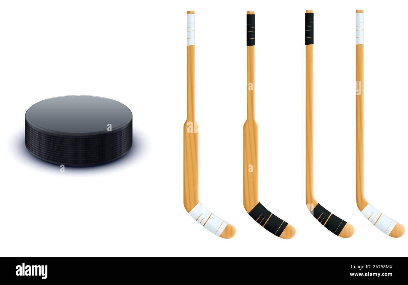 puck and sticks isolated Stock Vector Image & Art Alamy