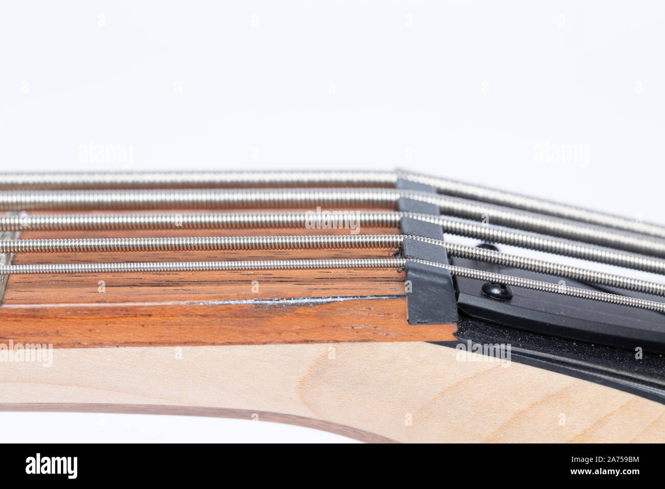 5 String Bass Guitar Freyboard and Frets Stock Photo Alamy