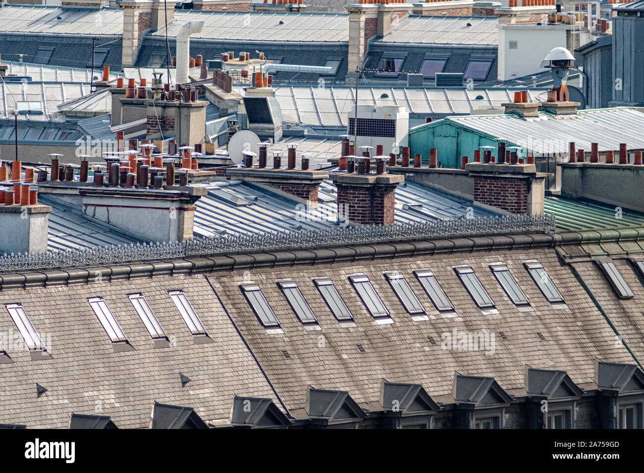 Rooftop View from the Galeries Lafayette, Paris. The oldest department