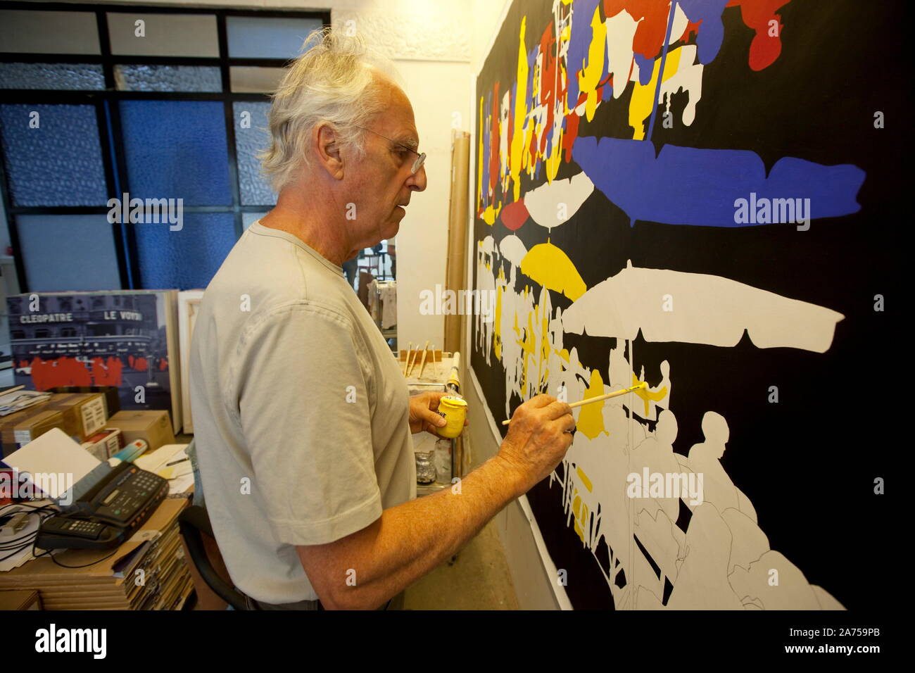 GERARD FROMANGER, FRENCH PAINTER Stock Photo Alamy