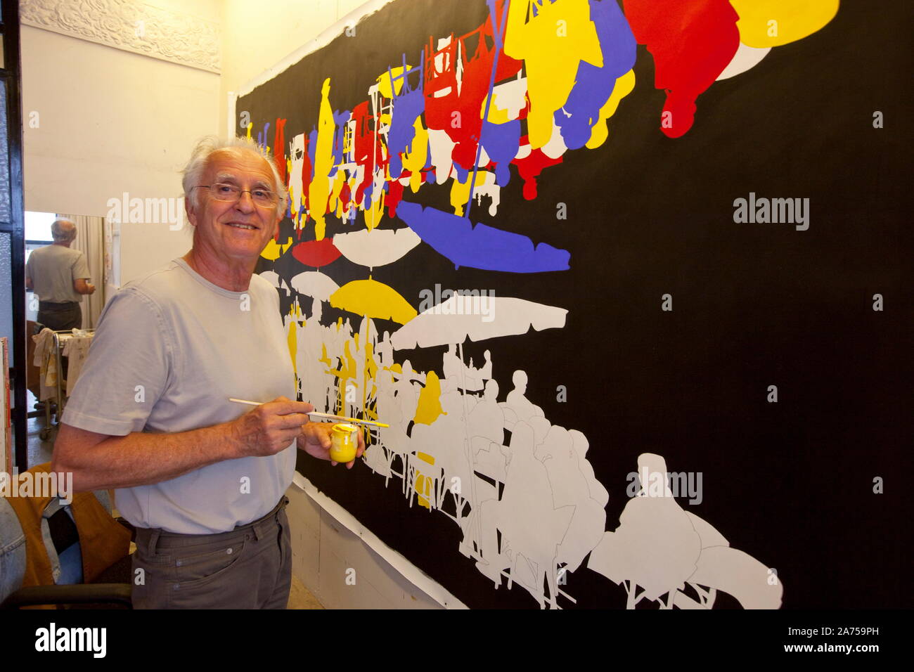 GERARD FROMANGER, FRENCH PAINTER Stock Photo Alamy