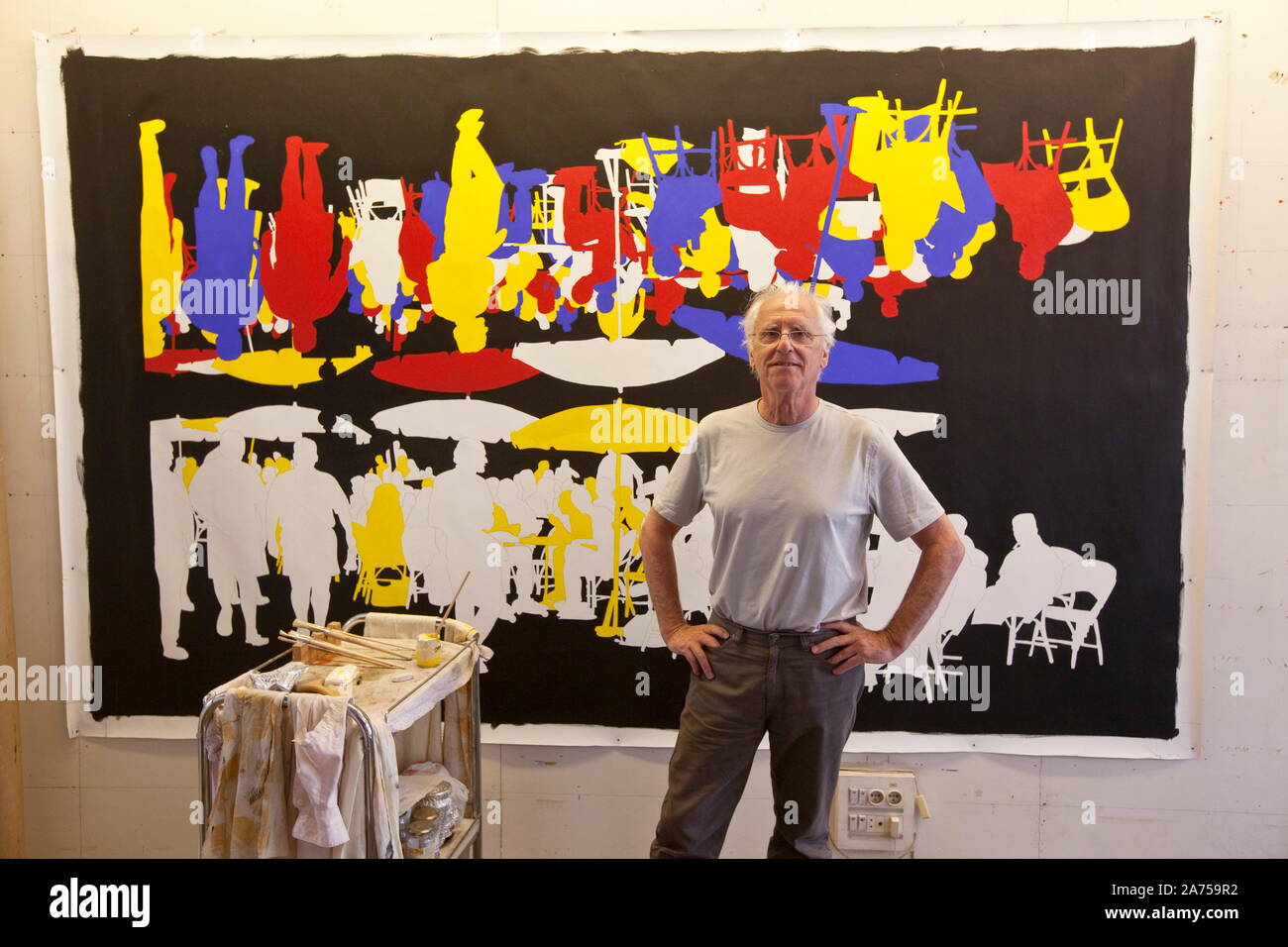 GERARD FROMANGER, FRENCH PAINTER Stock Photo Alamy