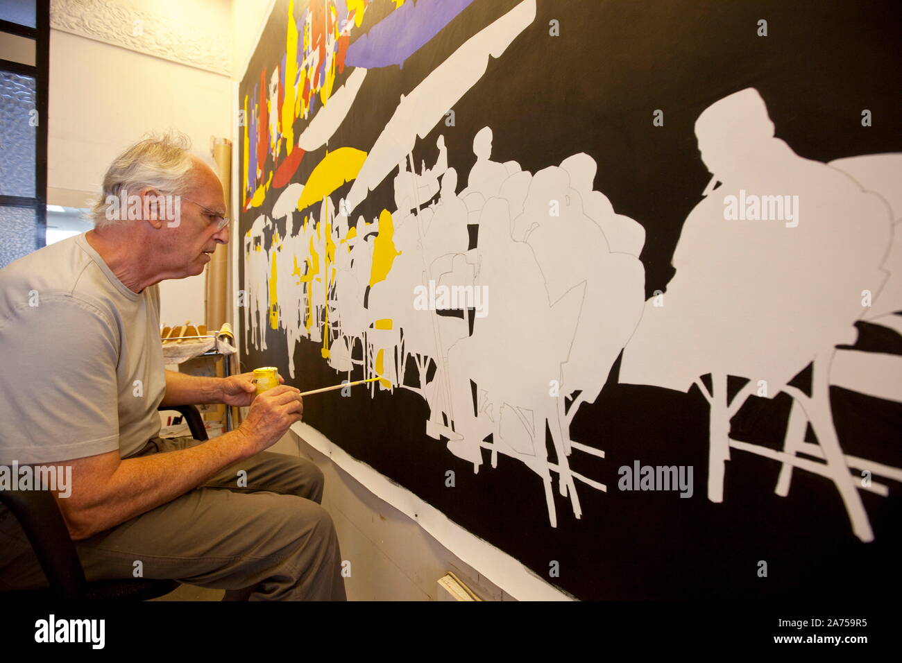 GERARD FROMANGER, FRENCH PAINTER Stock Photo Alamy