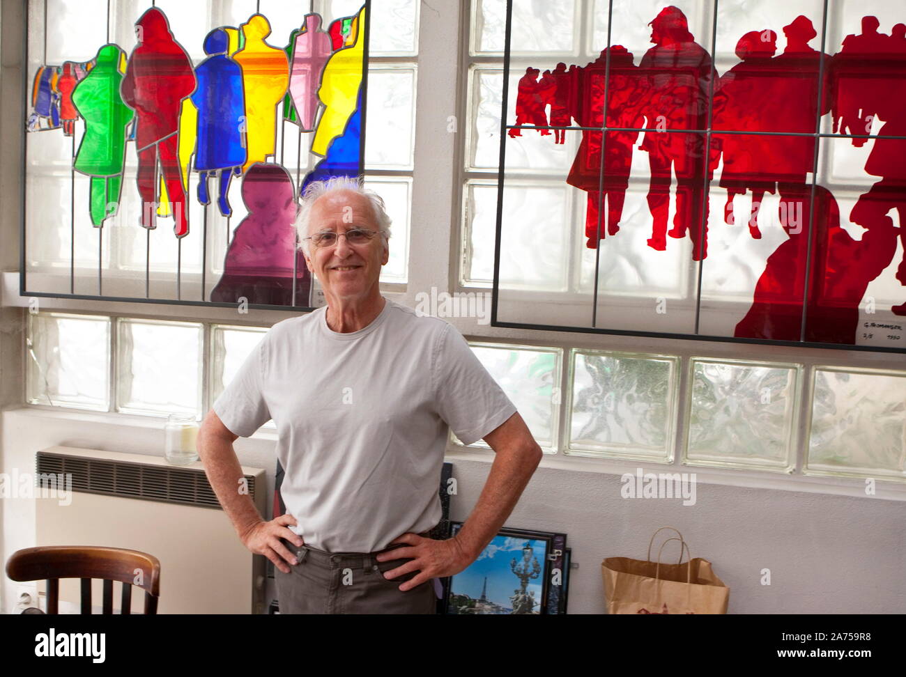 GERARD FROMANGER, FRENCH PAINTER Stock Photo Alamy