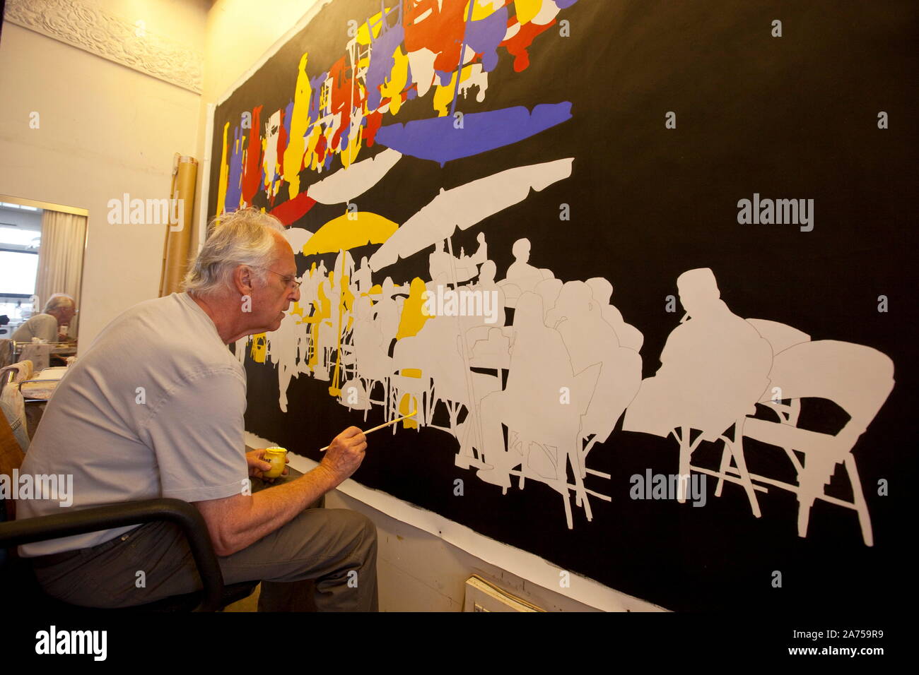 GERARD FROMANGER, FRENCH PAINTER Stock Photo Alamy