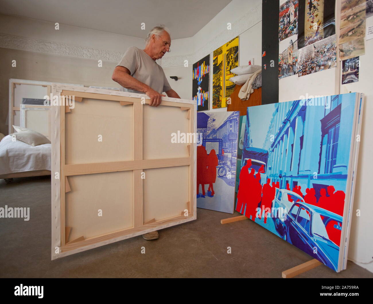 GERARD FROMANGER, FRENCH PAINTER Stock Photo Alamy
