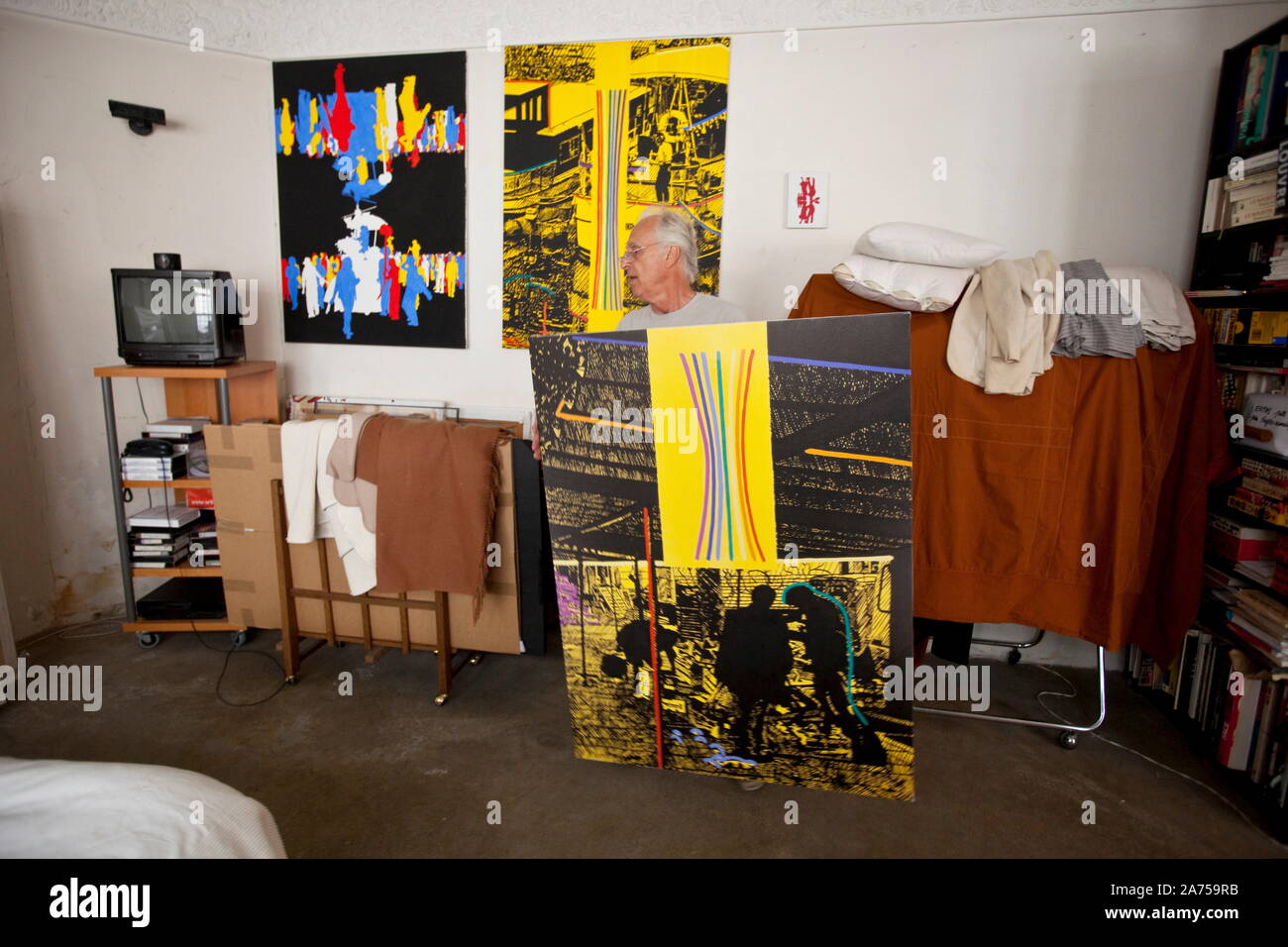 GERARD FROMANGER, FRENCH PAINTER Stock Photo Alamy