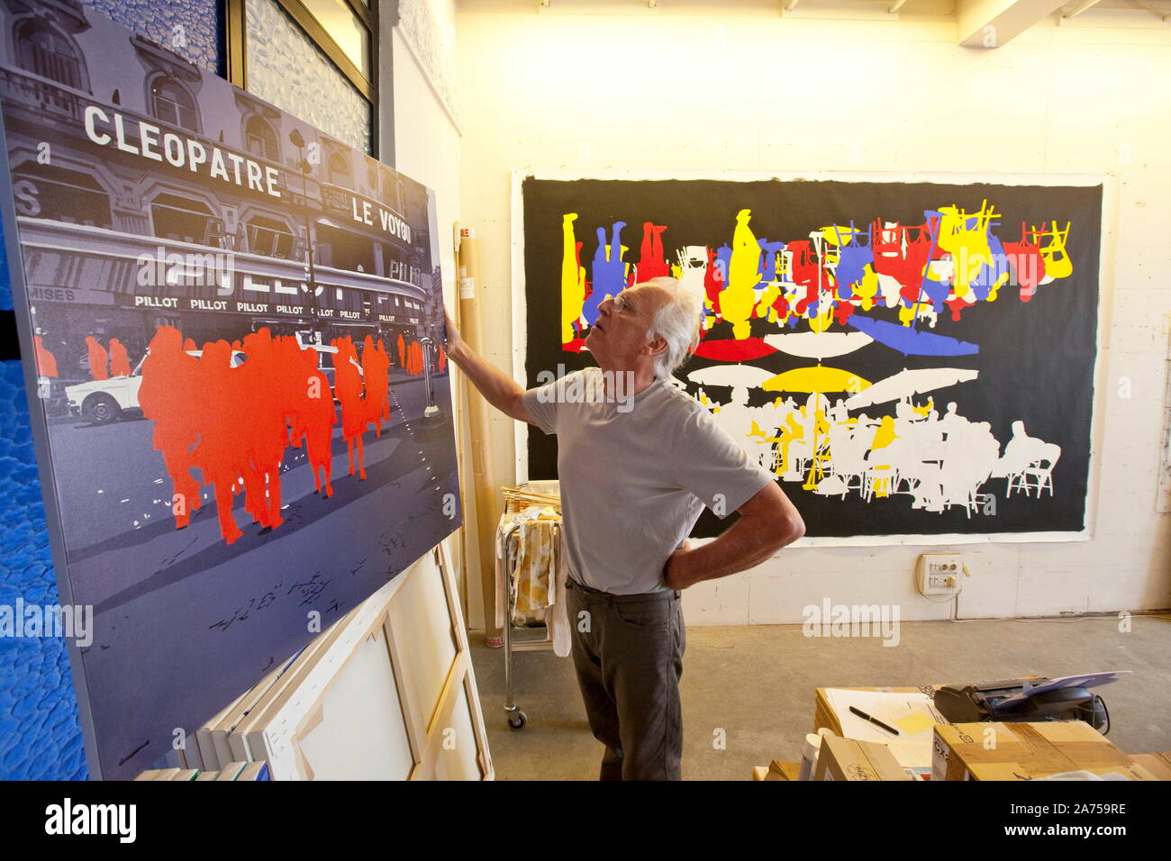 GERARD FROMANGER, FRENCH PAINTER Stock Photo Alamy