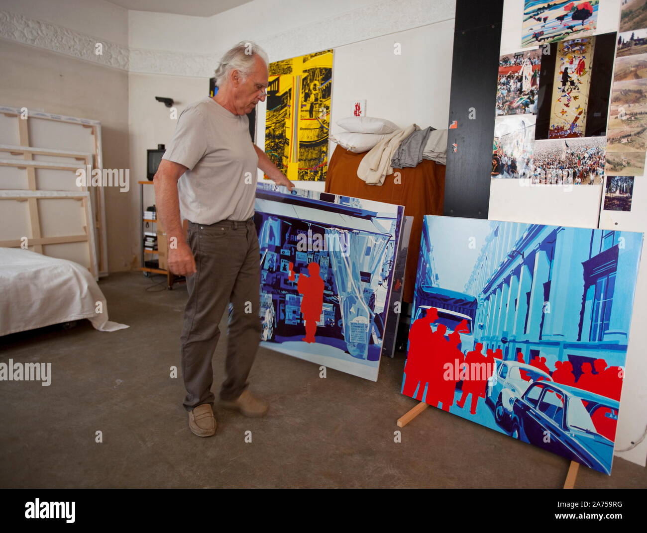GERARD FROMANGER, FRENCH PAINTER Stock Photo Alamy