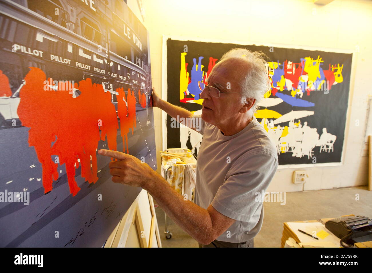 GERARD FROMANGER, FRENCH PAINTER Stock Photo Alamy