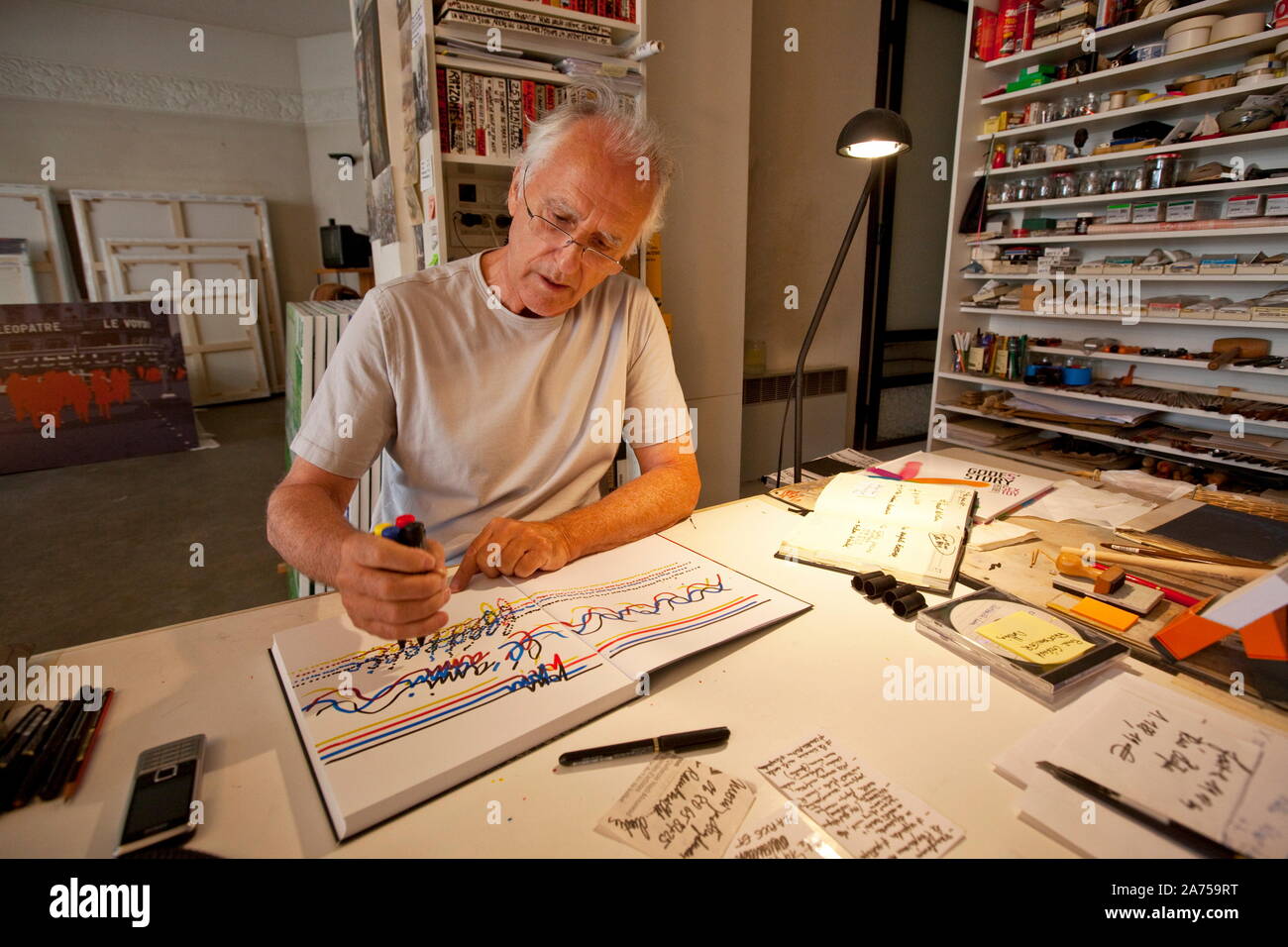 GERARD FROMANGER, FRENCH PAINTER Stock Photo Alamy