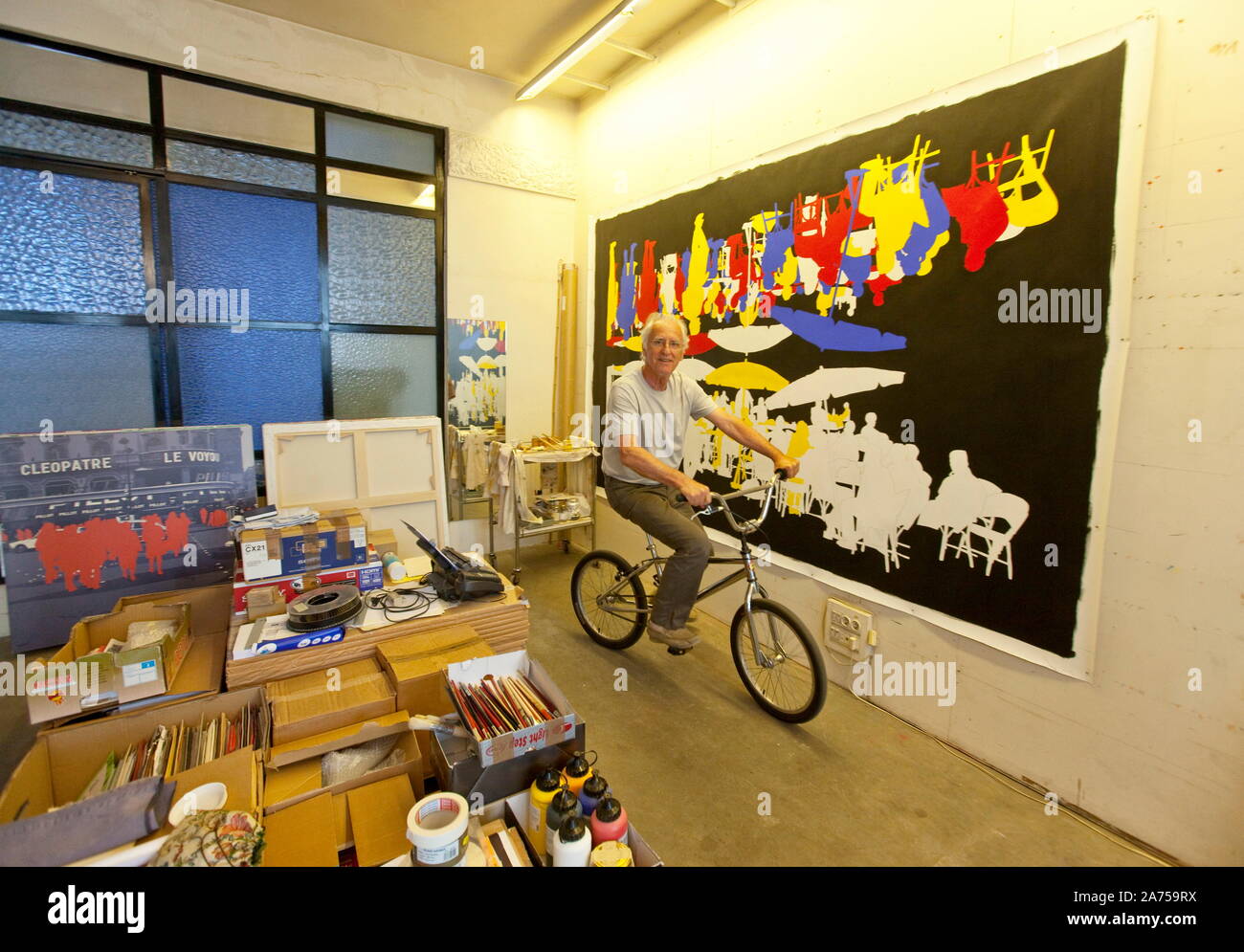 GERARD FROMANGER, FRENCH PAINTER Stock Photo Alamy