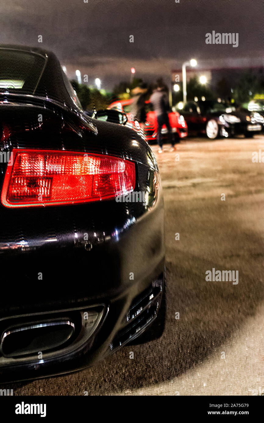 911 turbo rear light Stock Photo - Alamy
