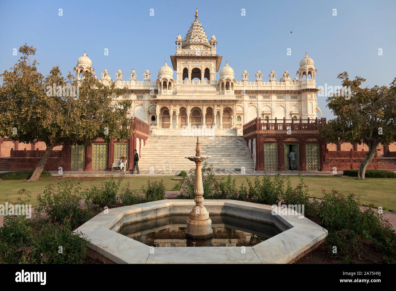 India, Rajasthan, Jodhpur, Jaswant Thada Temple Stock Photo