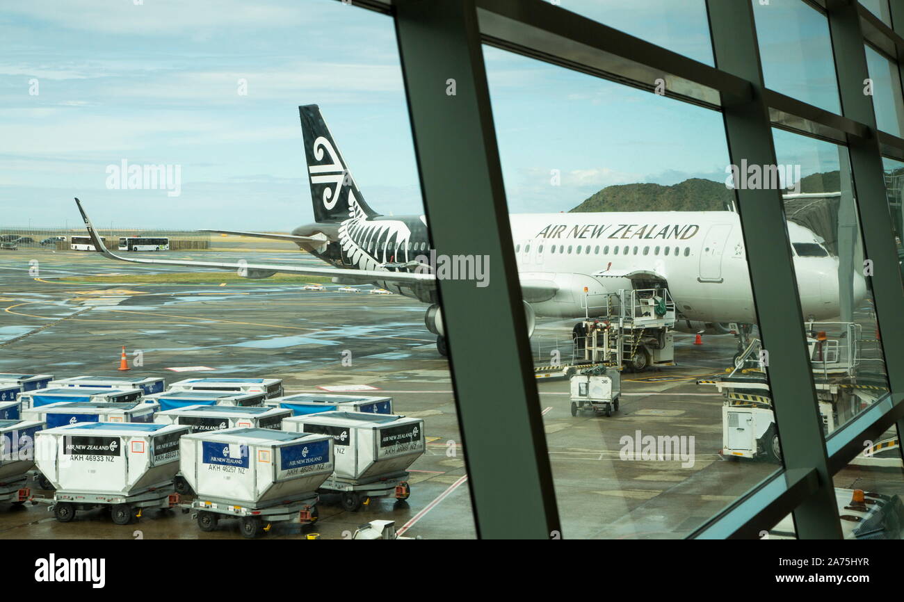 AIR NEW ZEALAND,WELLINGTON Airport Stock Photo Alamy