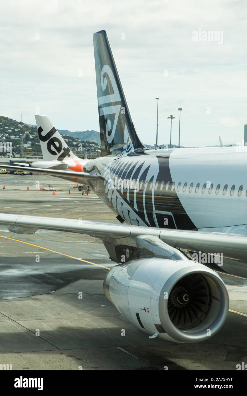 AIR NEW ZEALAND,WELLINGTON Airport Stock Photo Alamy