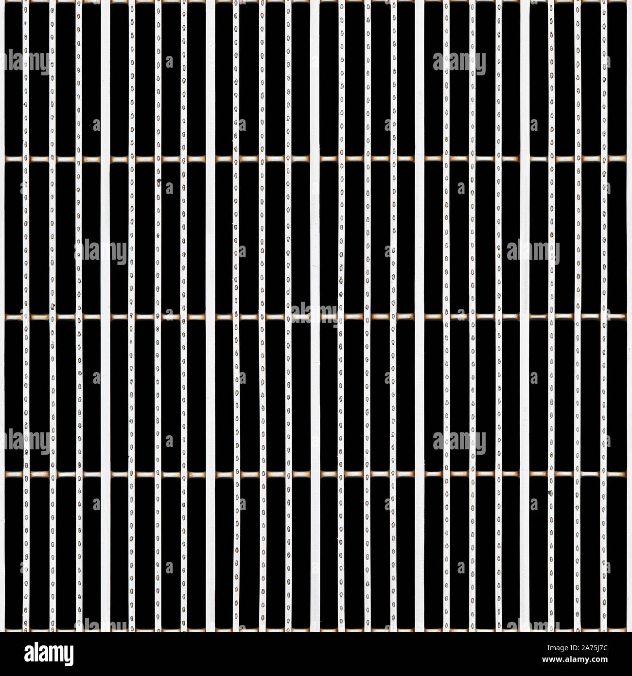 Seamless texture of steel drain grill isolated on black. New York. USA  Stock Photo - Alamy