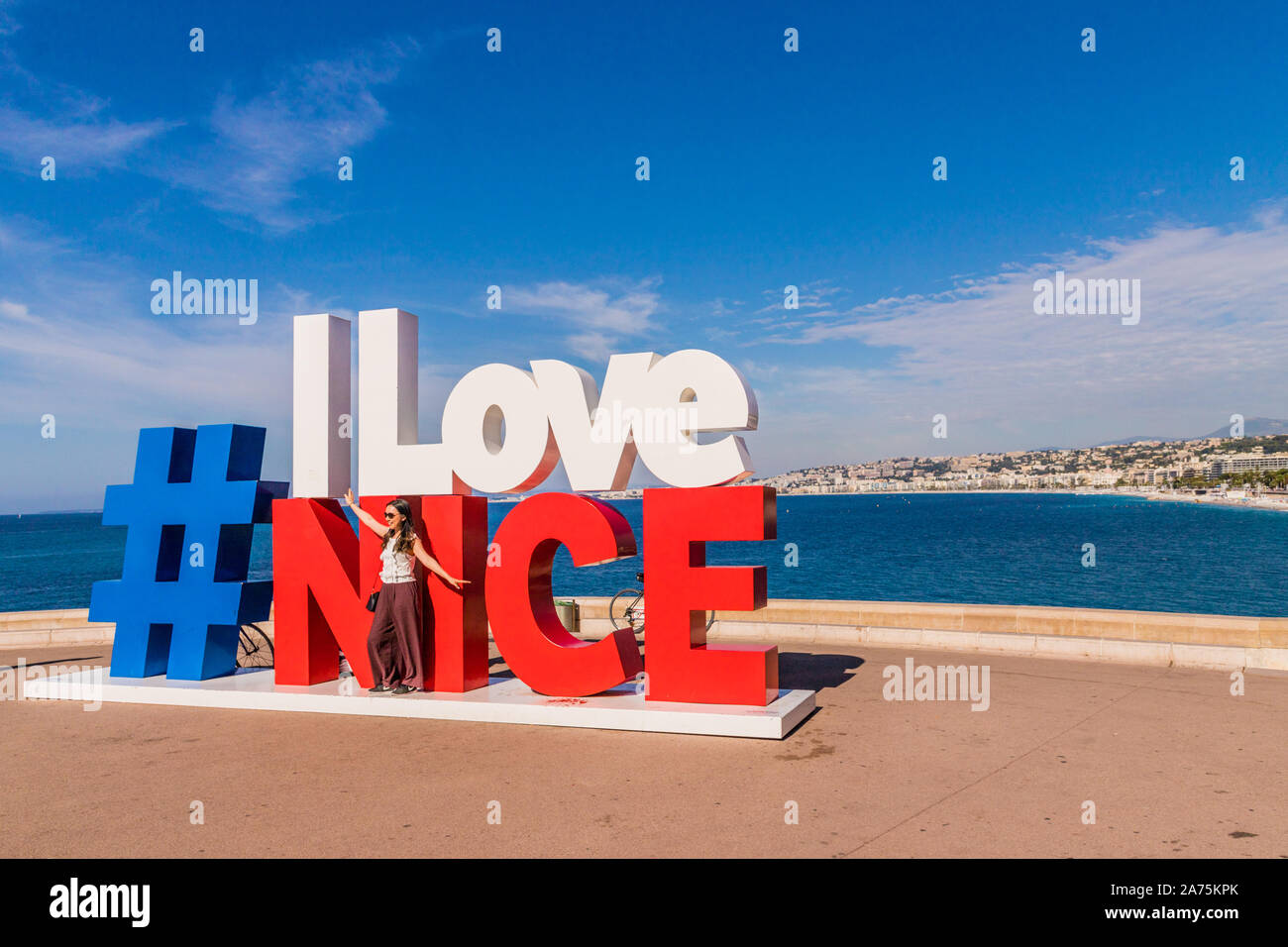 A view in Nice in Cote d Azur in France Stock Photo