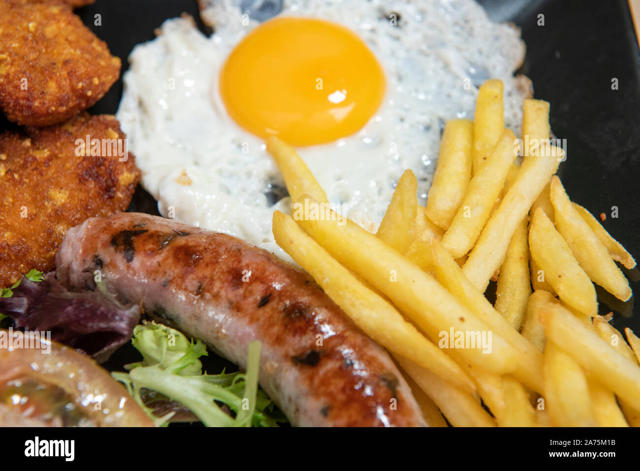 Mixed dish in a resturant Stock Photo