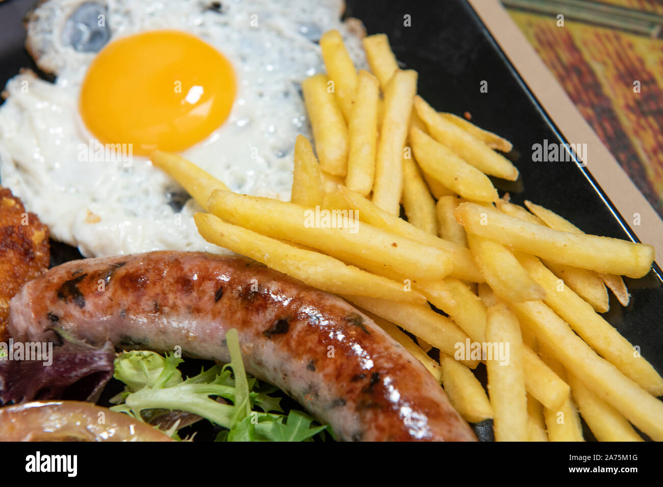 Mixed dish in a resturant Stock Photo
