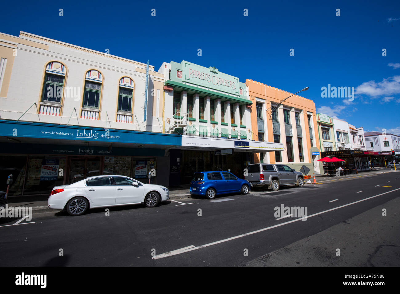 NAPIER ,THE ART DECO CITY,NEW ZEALAND Stock Photo