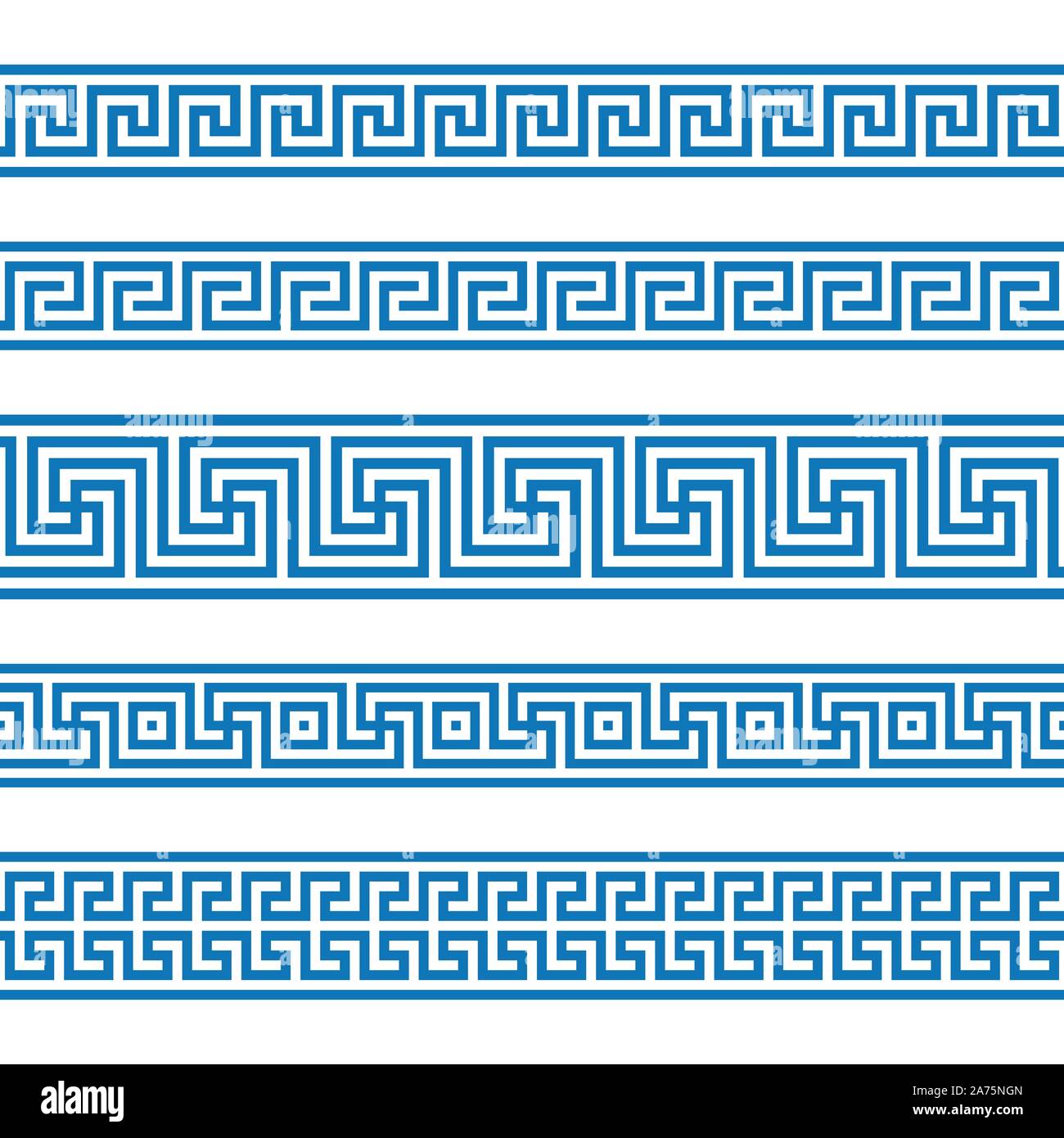 Collection of vector antique greek border ornaments Stock Vector Image ...