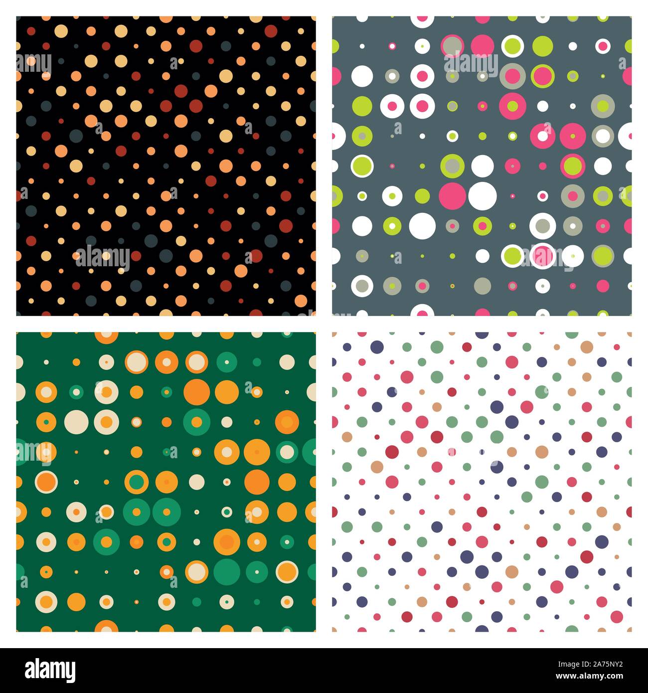 Spotted abstract background. Abstract background from color circles Stock Vector