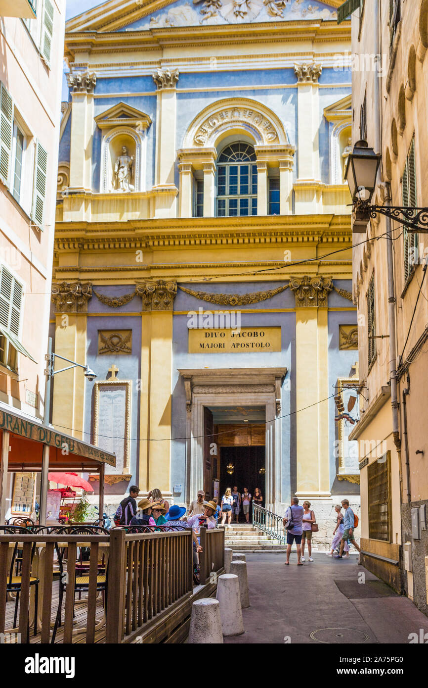 A typical view in Nice France Stock Photo