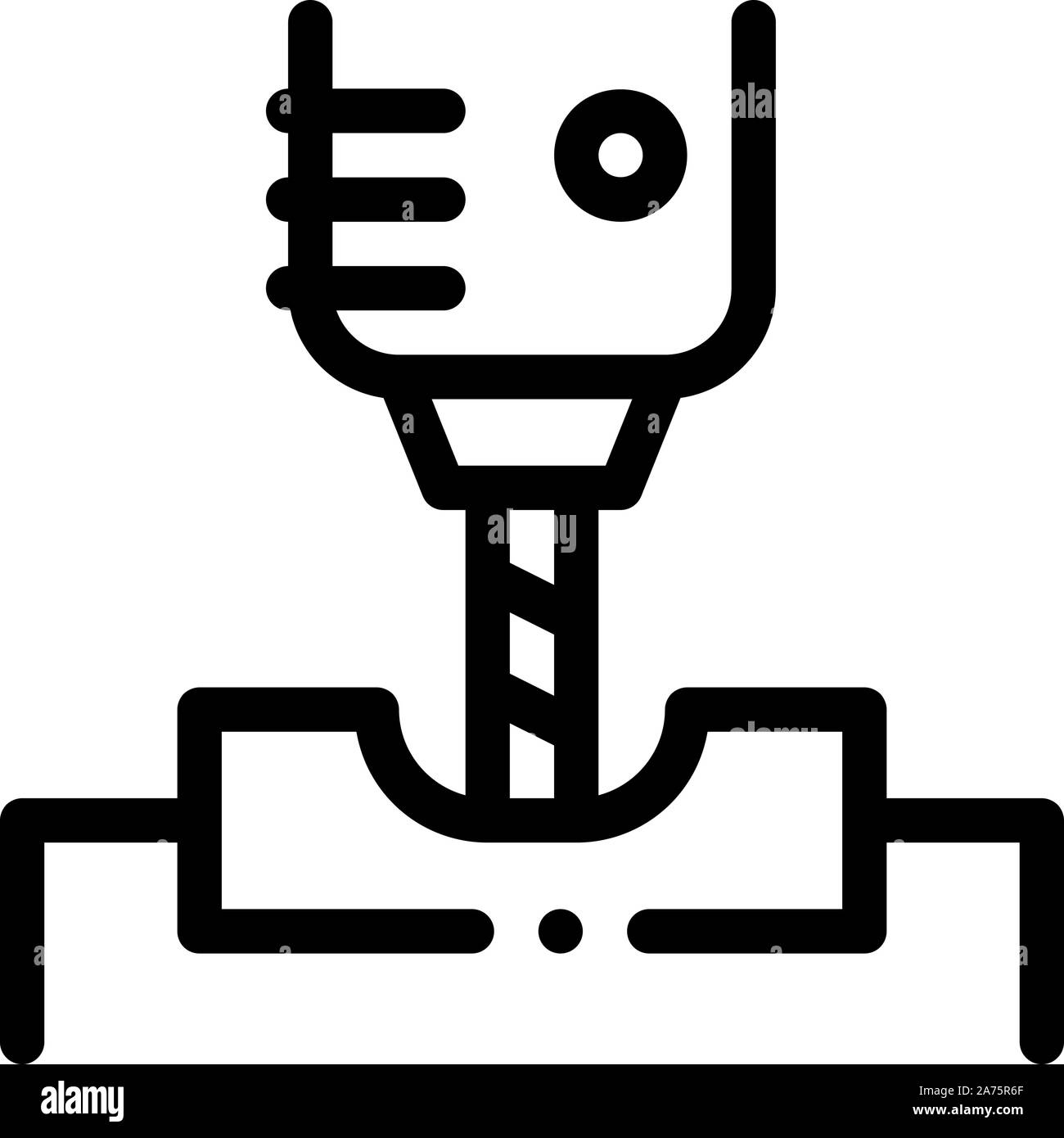 Manufacturing Process Metallurgical Icon Vector Illustration Stock ...