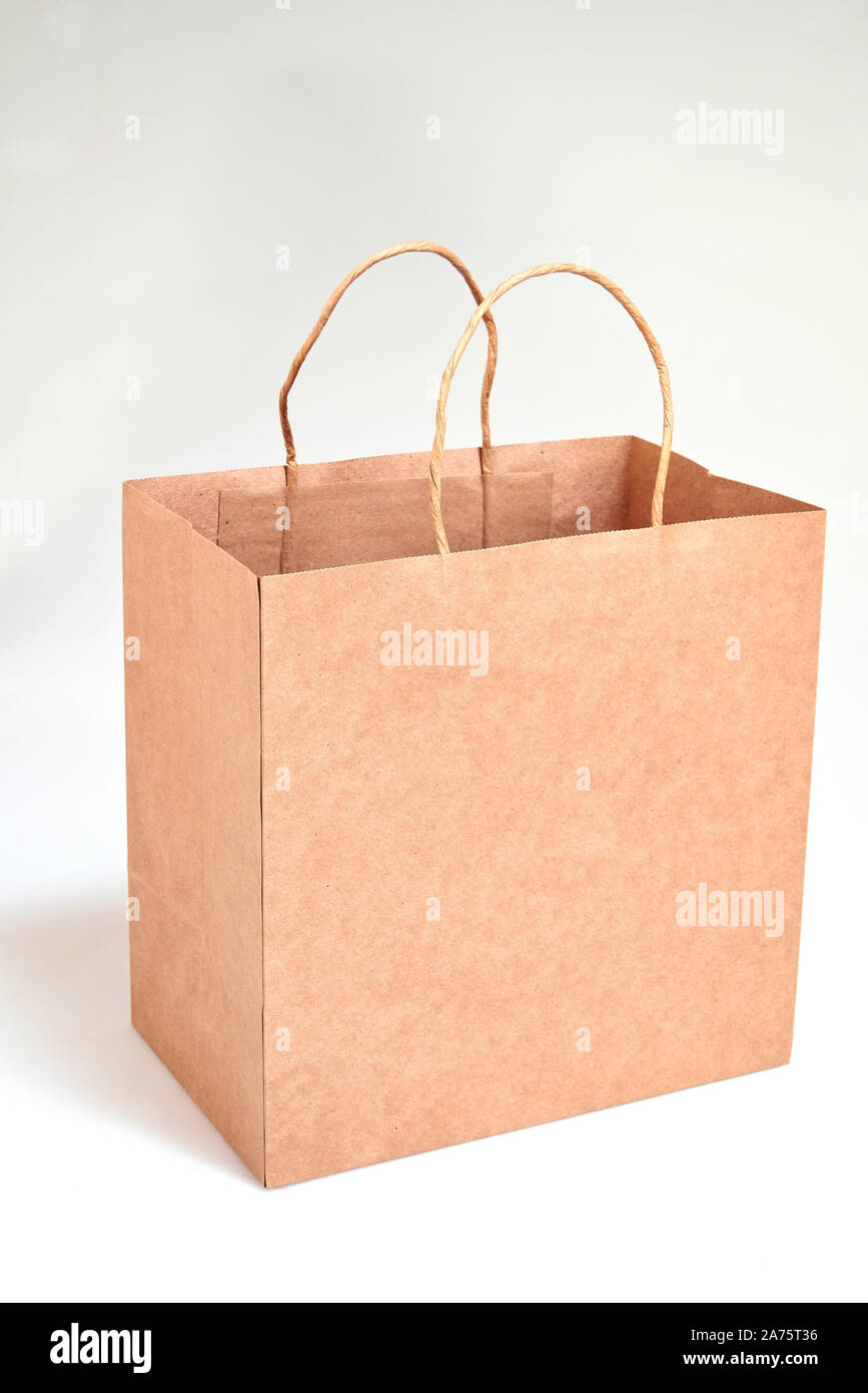 Luxury recycled paper shopping bag Stock Photo Alamy