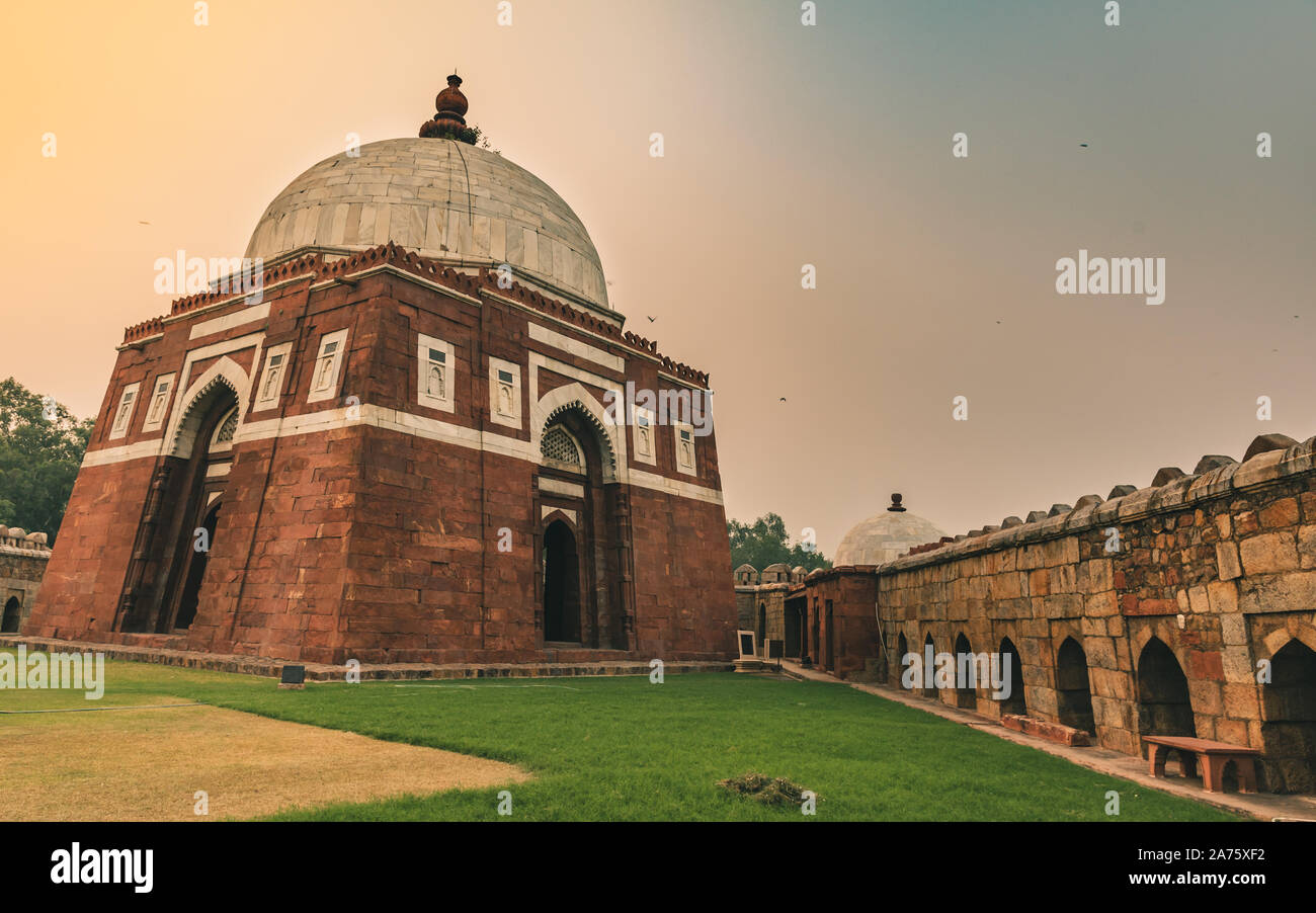 The Tomb of Ghiyas alDin Tughluq or Ghazi Malik ,the founder of the