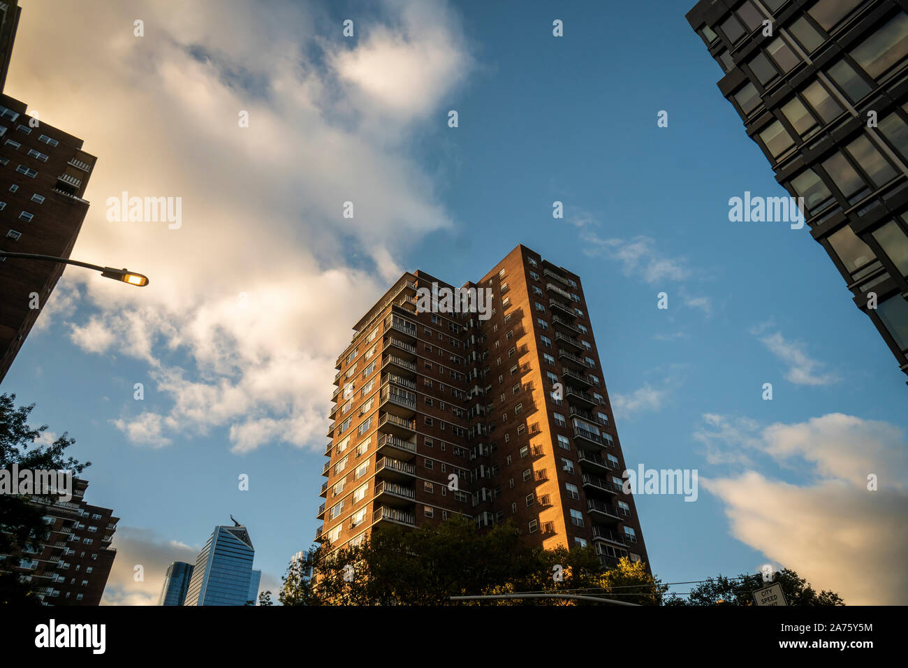 New York NY/USA-October 18, 2019 Penn South apartment building in the Chelsea neighborhood of New York Stock Photo
