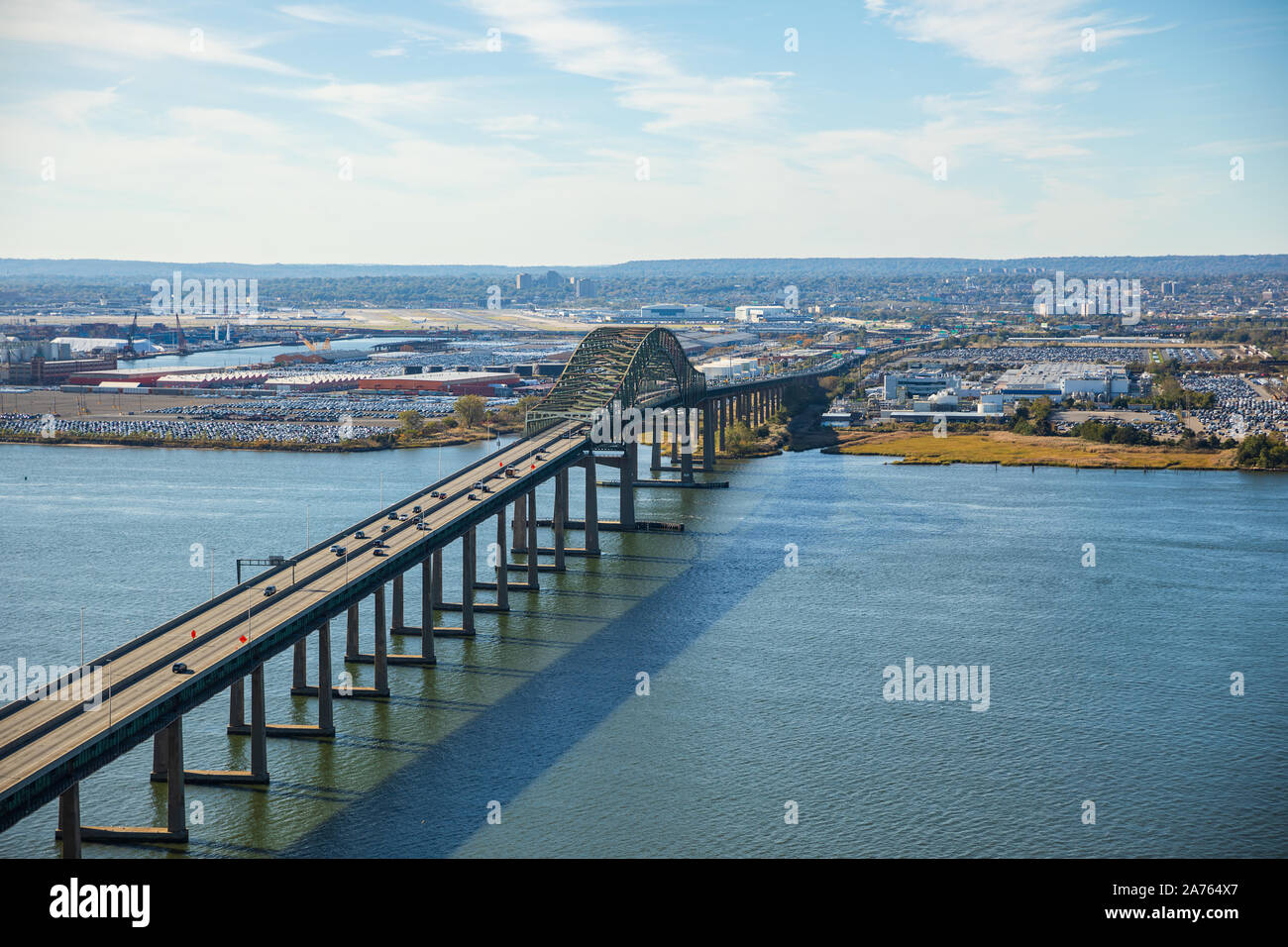 Aerial view from helicopter to Manhattan, New York City Stock Photo - Alamy