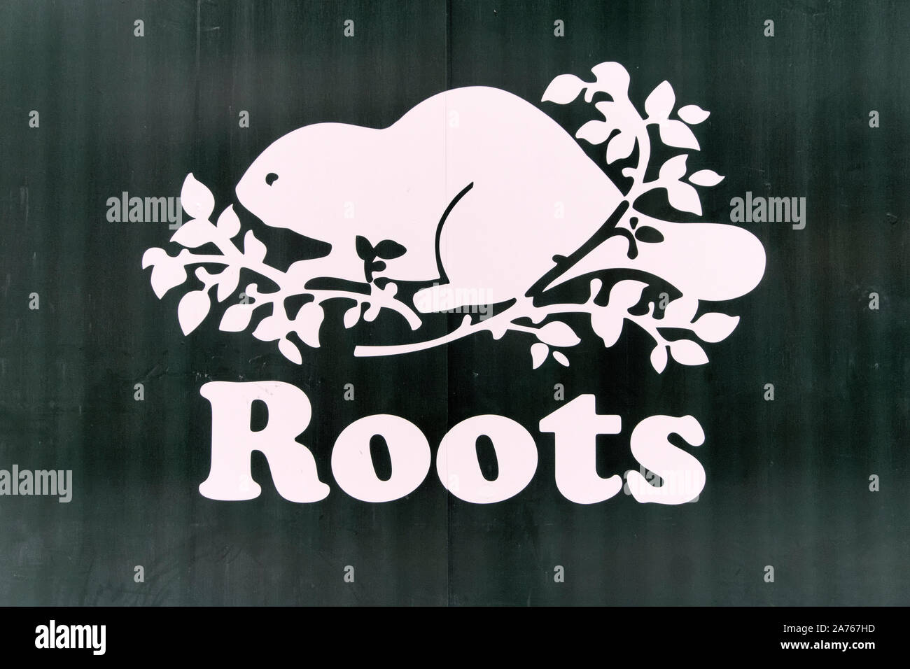 Roots canada logo hi-res stock photography and images - Alamy