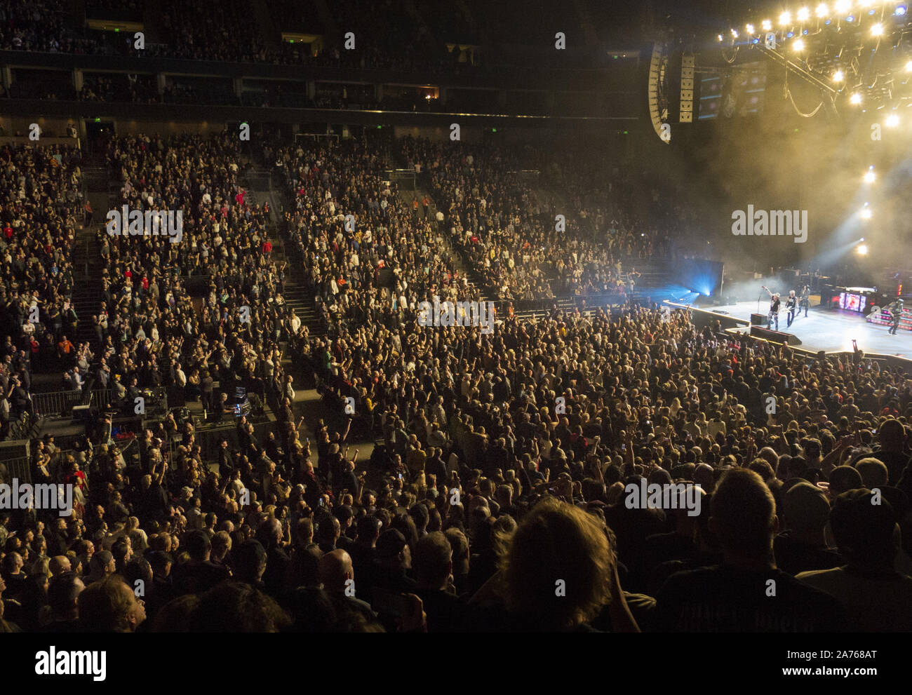 October 29, 2019, Salt Lake City, UT, USA: The rock band Guns N' Roses performs live onstage during a concert on their The Not in This Lifetime Tour at the Vivint Smart Home Arena. (Credit Image: © KC Alfred/ZUMA Wire) Stock Photo