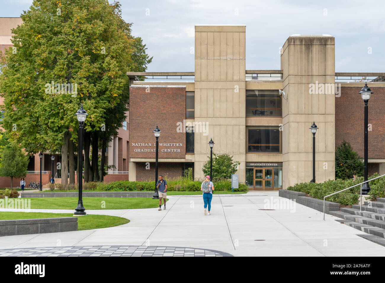 STORRS, CT/USA - SEPTEMBER 26, 2019:  Nathan L. Wheten Graduate Center on the campus of the University Connecticut. Stock Photo