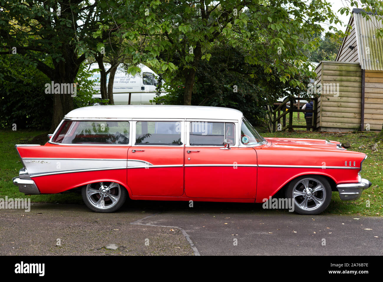 1957 Chevrolet Bel Air station wagon Stock Photo