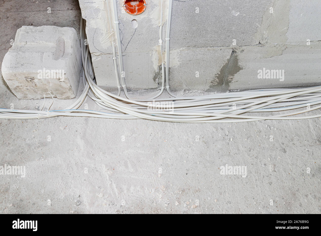 New Electrical Wiring In House Stock Photos & New Electrical Wiring In
