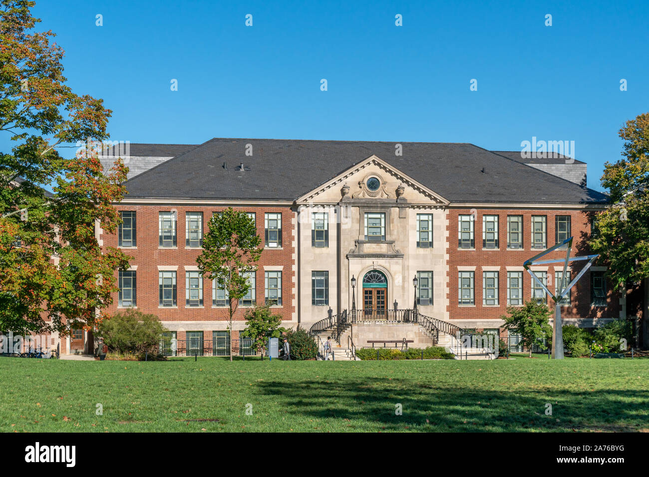 STORRS, CT/USA - SEPTEMBER 27, 2019: Castleman Building on the campus