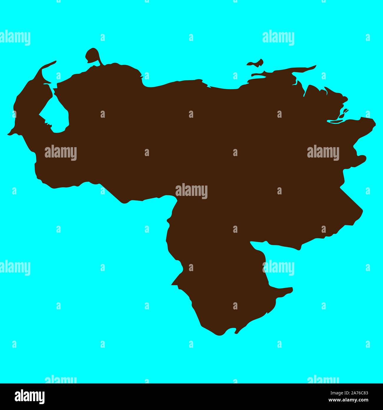 Venezuela Map Vector Illustration Eps 10 Stock Vector Image And Art Alamy