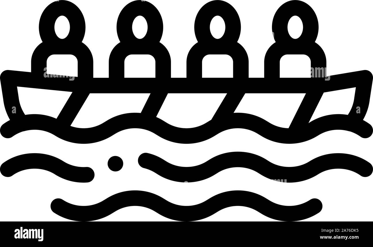 Academic Rowing Canoeing Icon Vector Illustration Stock Vector Image ...