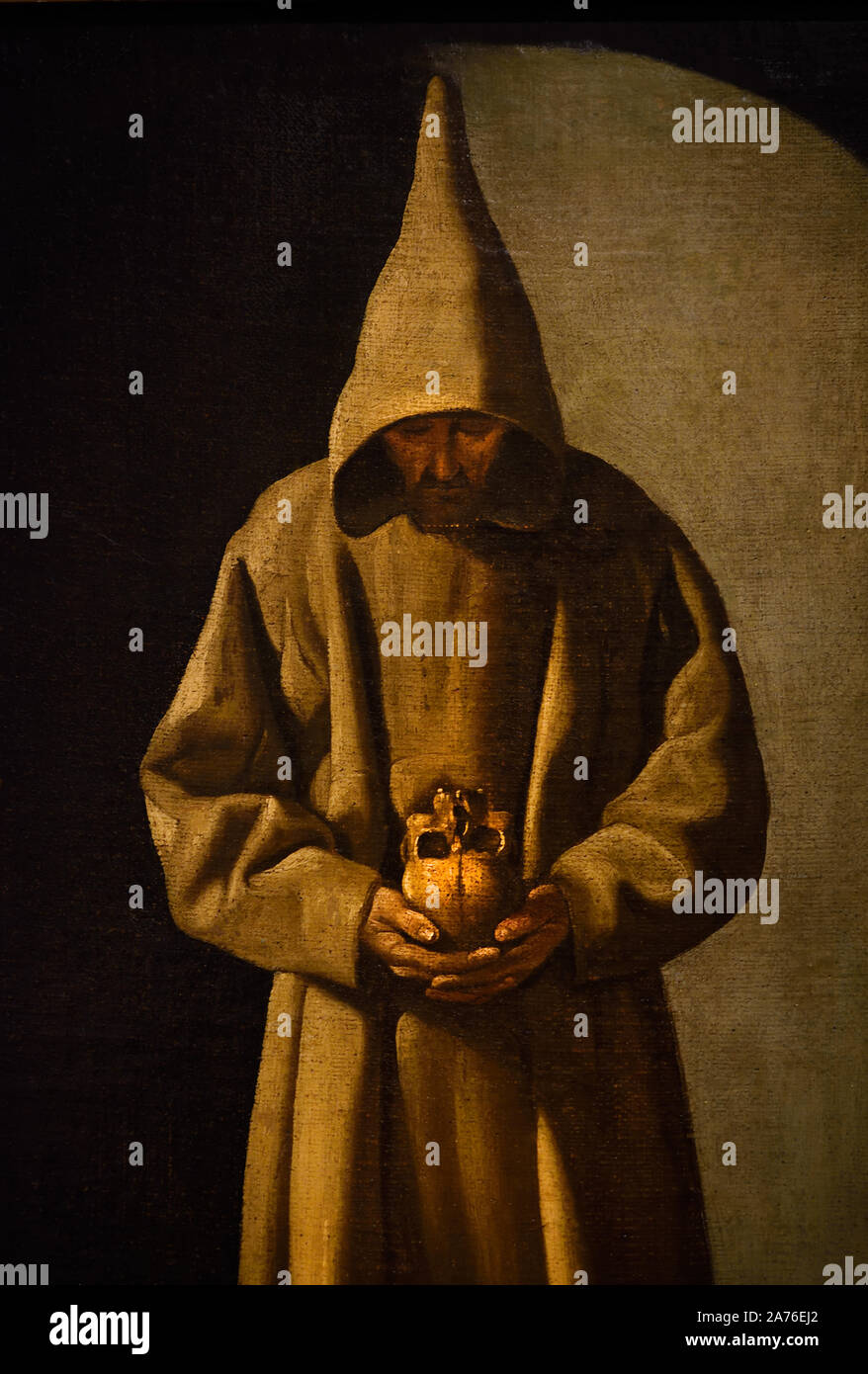 Saint Francis of Assisi with a skull 1659 Francisco de Zurbaran 1598