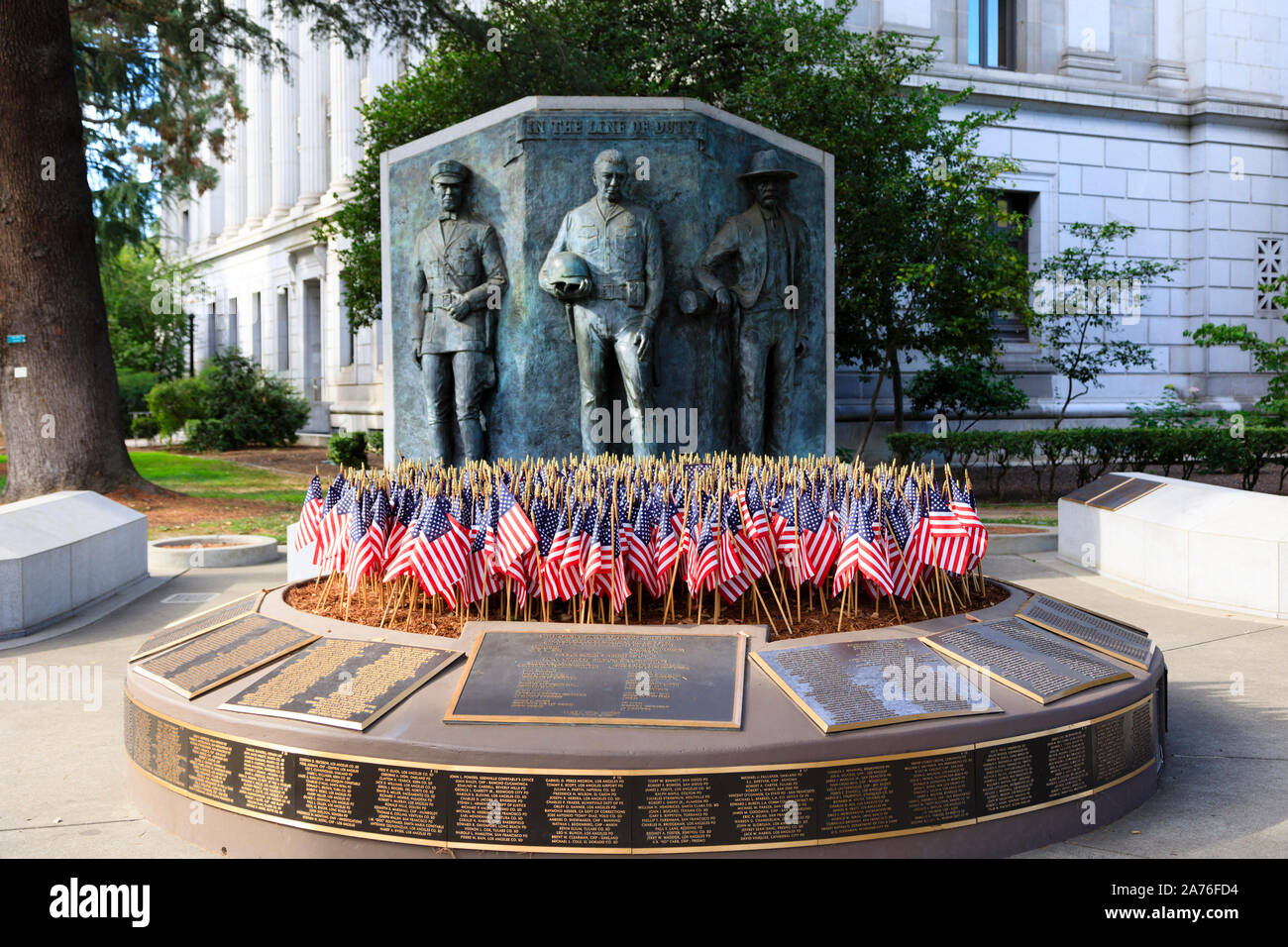 California Peace Officers Memorial, Sacramento, State capital of