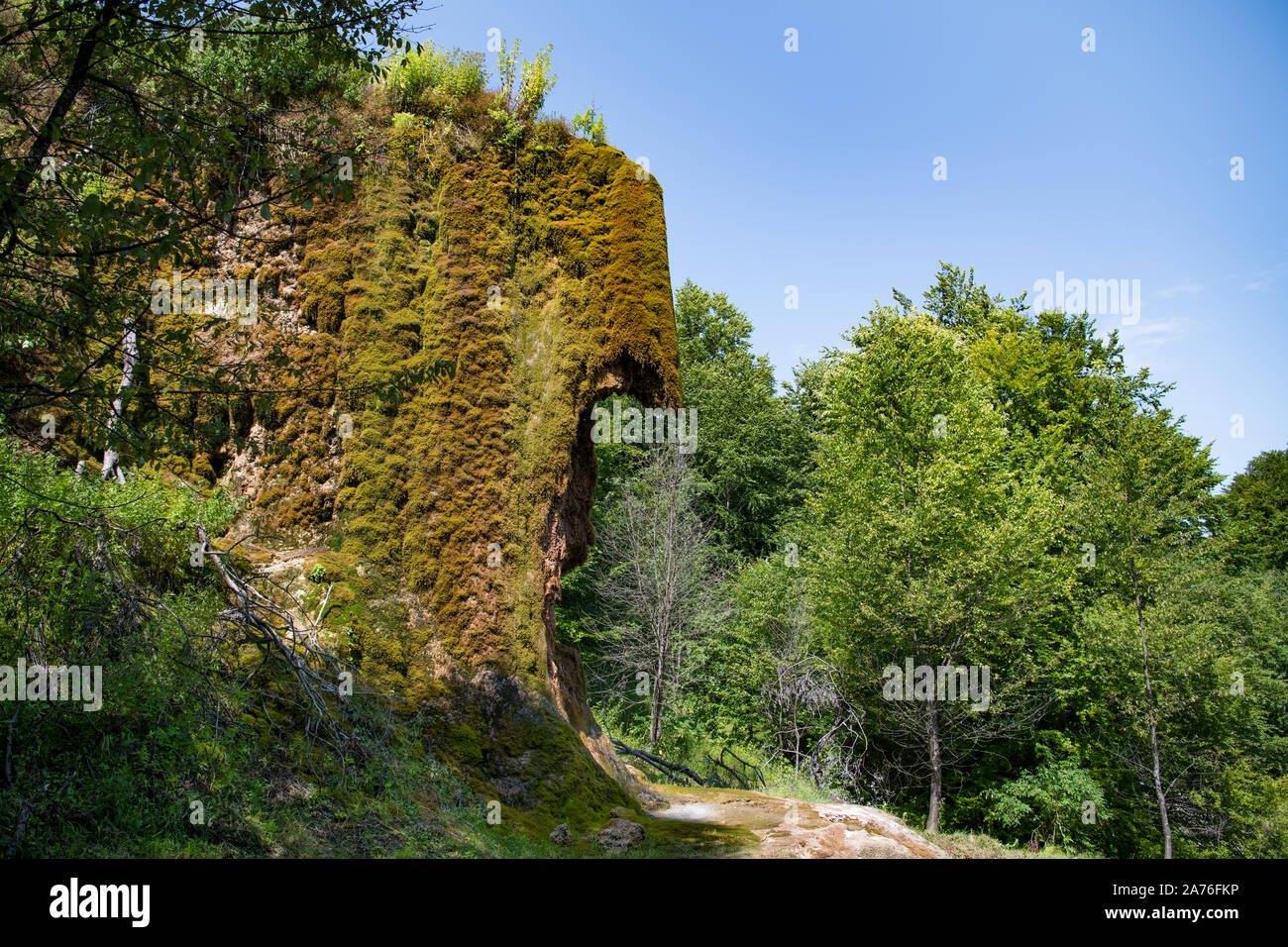 Prskalo  waterfall in Serbia, on mountain Kucaj, river Nekudovo. Stock Photo