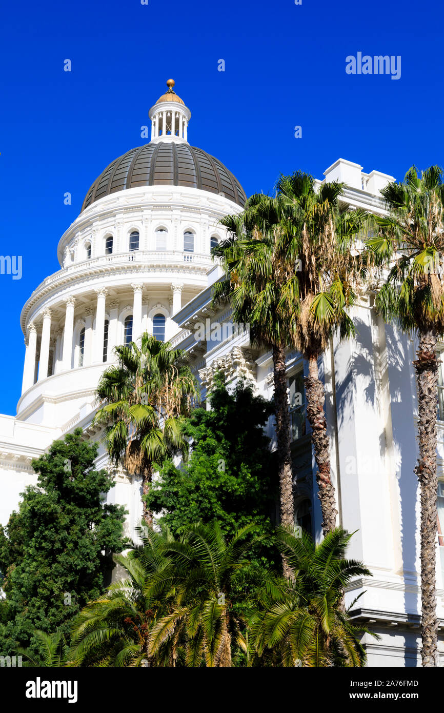 State Capitol building, Sacramento, State capital of California, United States of America. Stock Photo